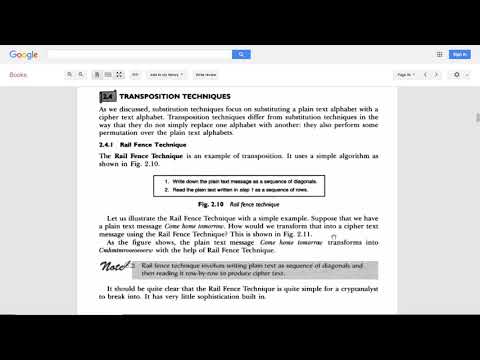 CNS- Cryptography and Network Security-BE IT- Transposition Techniques