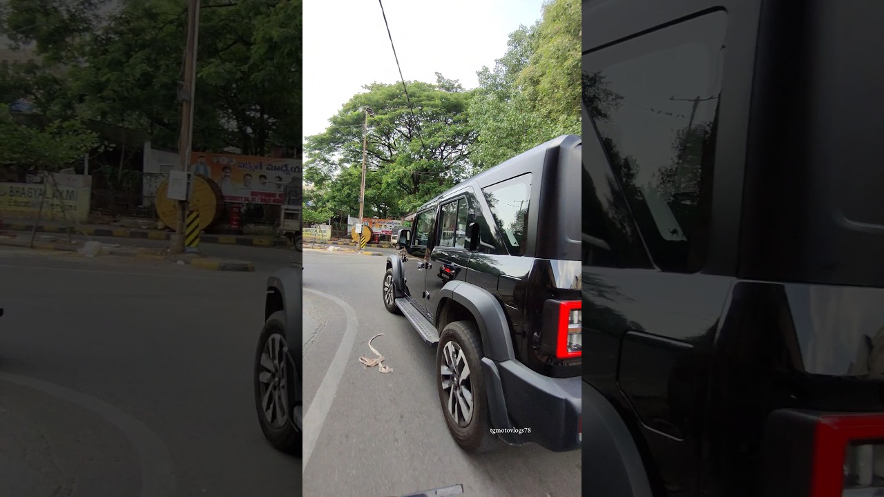 The 2025 2025 Mahindra Thar Roxx in Black 🖤