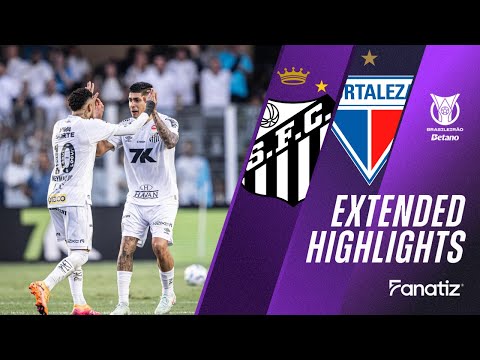 Santos vs. Fortaleza EC 1-1 I Game Highlights I Brasileirão 2025