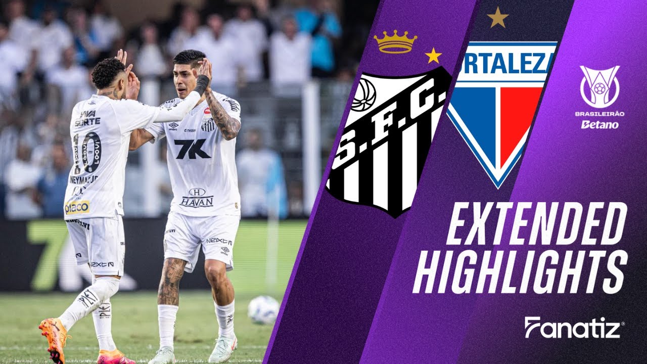 Santos vs. Fortaleza 1-1 Highlights | Brasileirão 2025 ⚽
