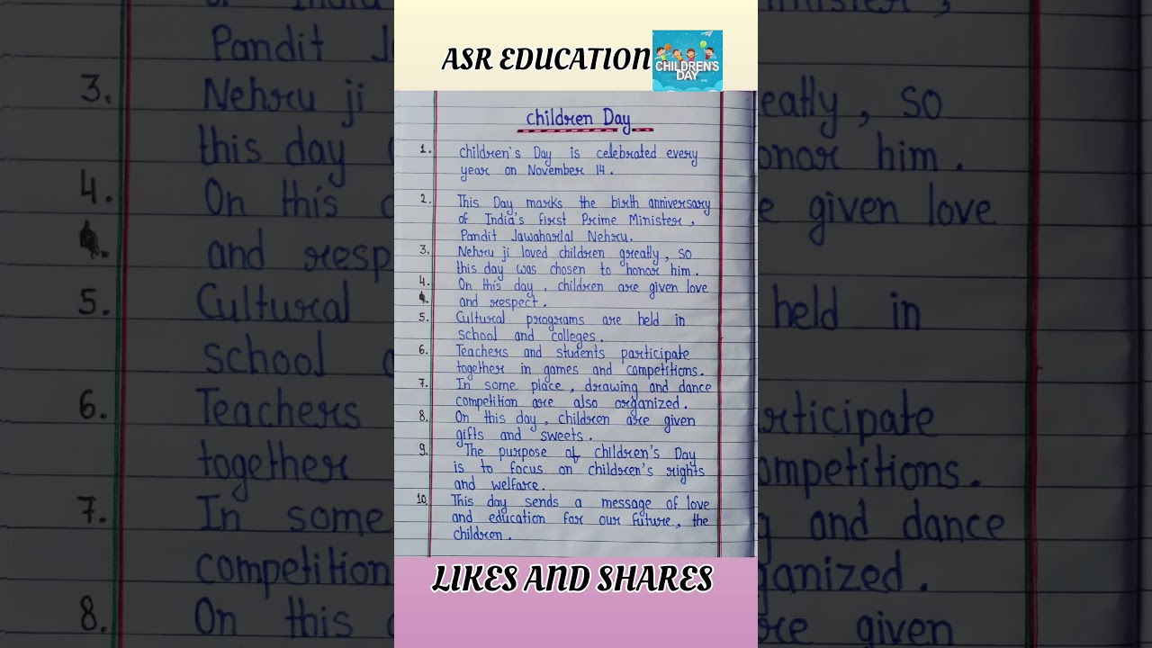 Celebrate Childhood: 10-Line Children's Day Speech for November 14 🎉