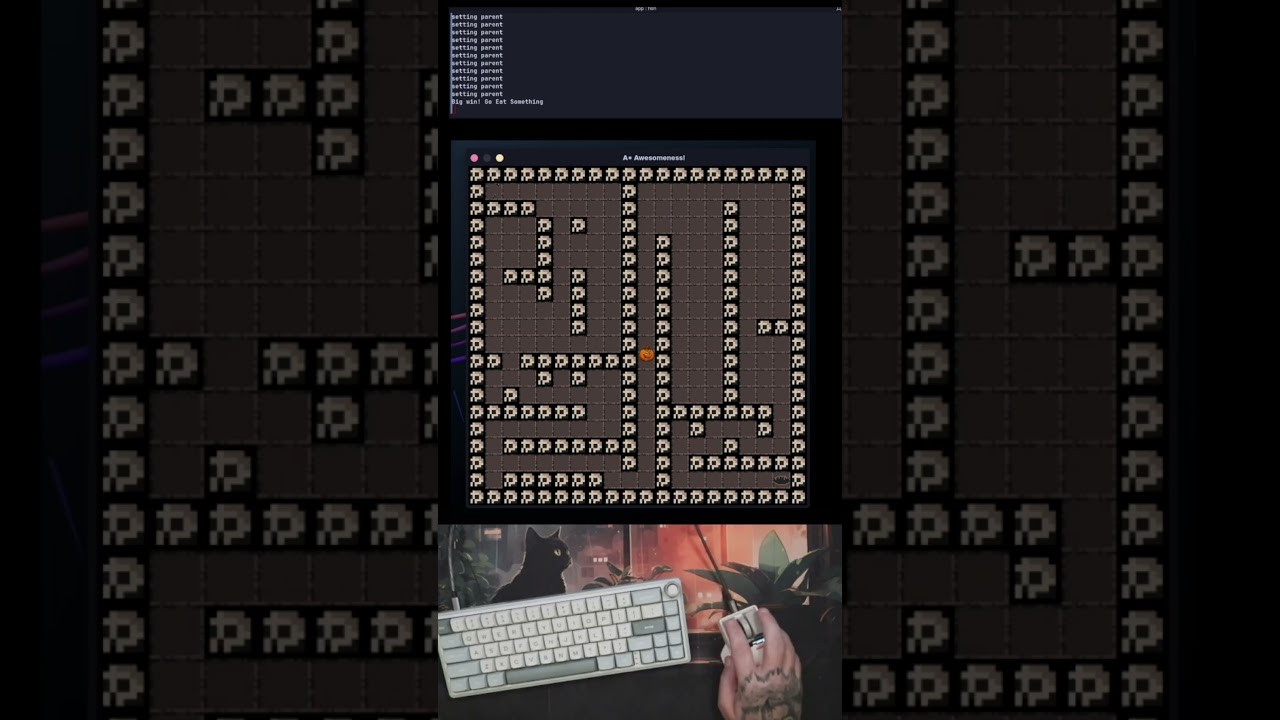 A-Star Pathfinding Final Run in Neovim π