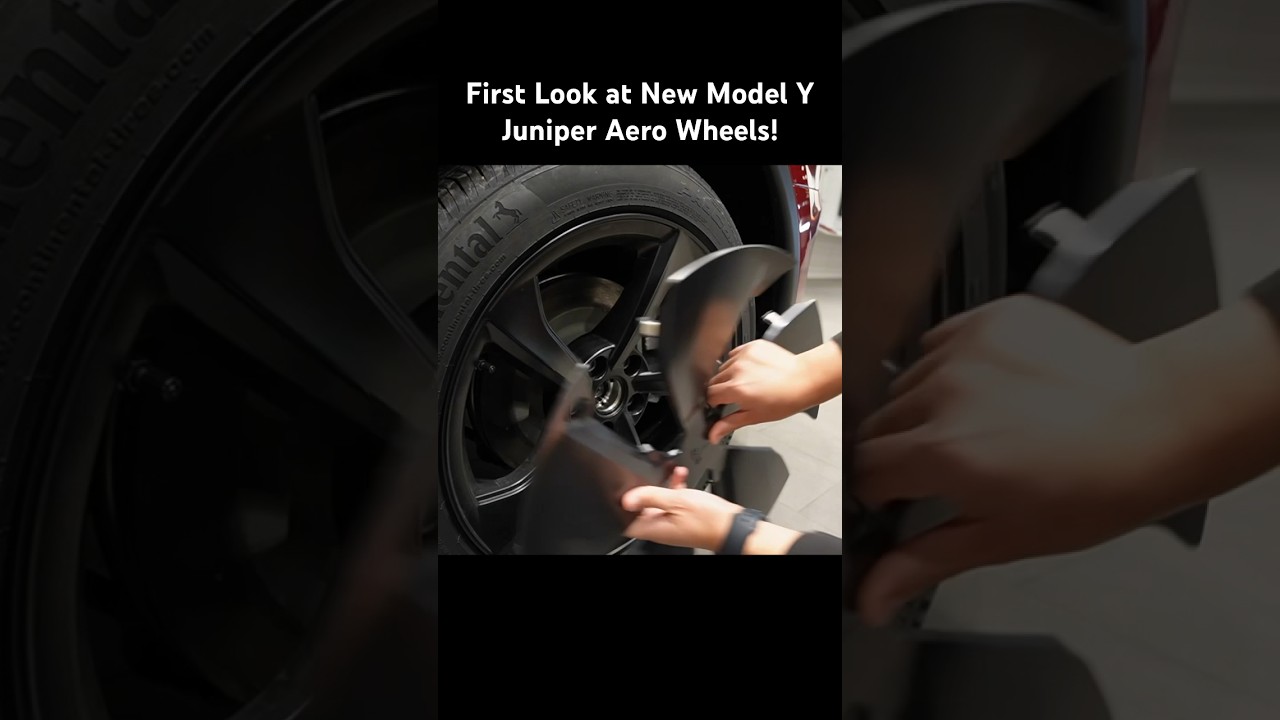 Tesla Model Y Juniper Aero Wheels First Look 🚗