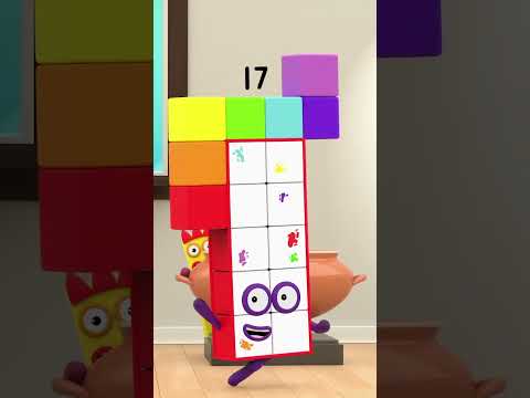 Colorful Maths - Part 4 | Back to School Counting from 1 to 17 | Numberblocks #shorts