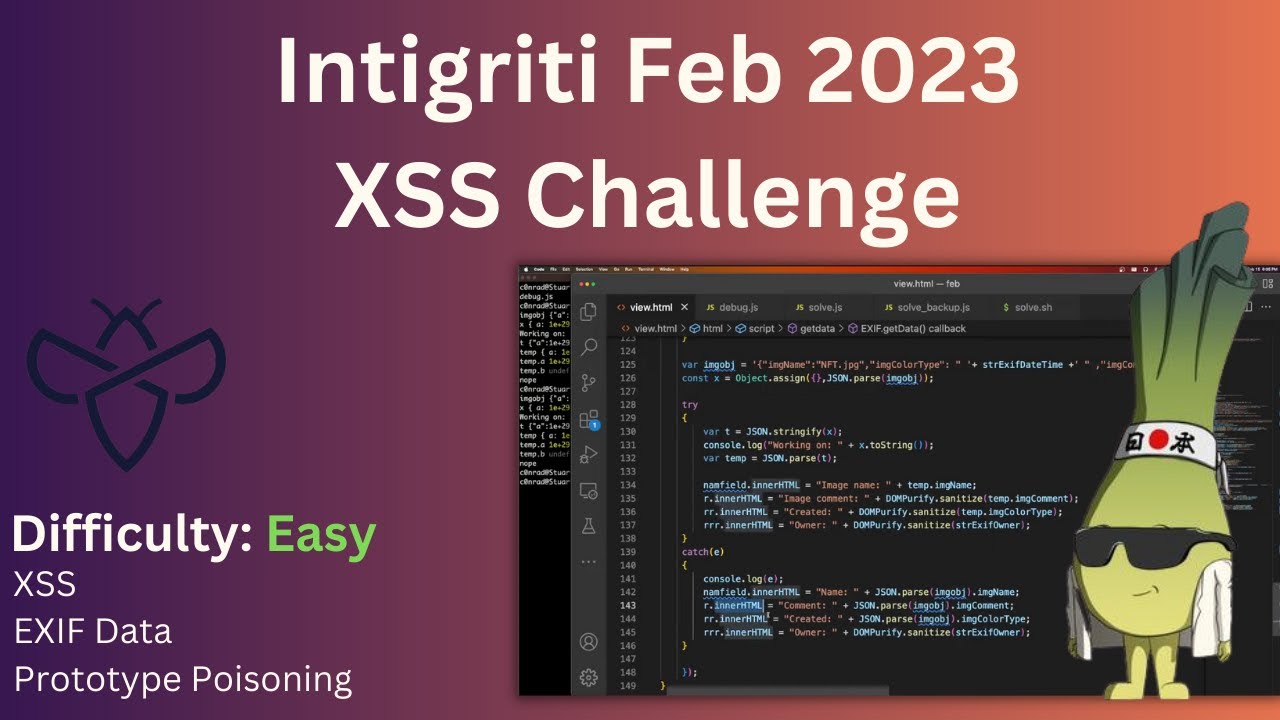 XSS via Image EXIF Data - Intigriti Feb 2023 Challenge