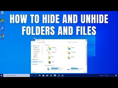 How to Hide/Unhide a File or Folder in Windows 10 / 11 PC