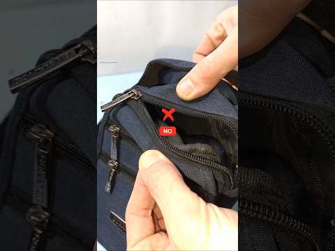 How to Mend a Zipper on a Bag or Clothes #shorts #diy #tips #zipper #fix