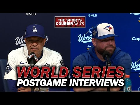 Dodgers Blue Jays World Series Post Game 6 Interviews - SEVEN GAMES!
