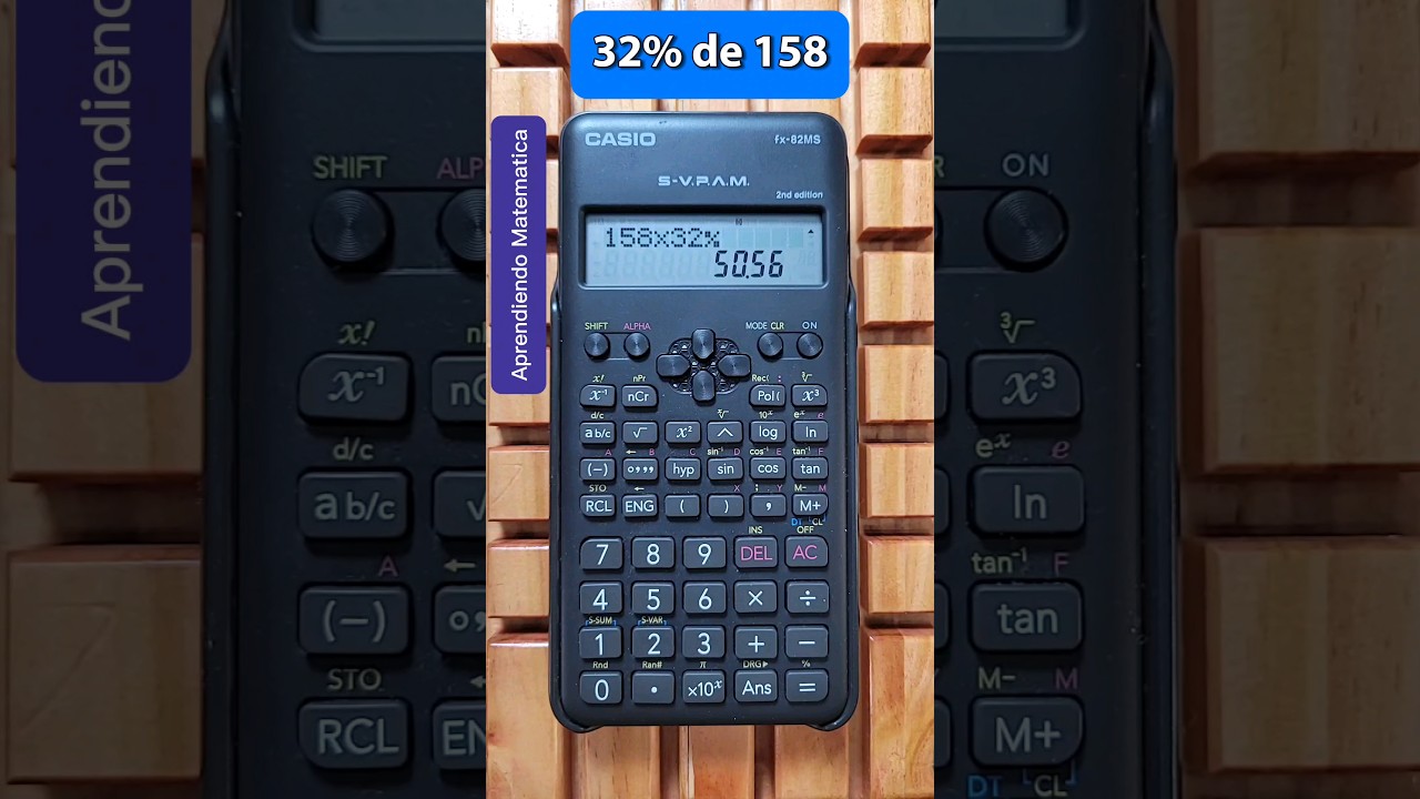 Calcula porcentajes con calculadora científica 😎