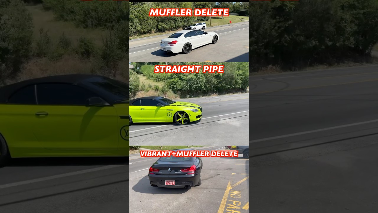 BMW 650i 4.4L V8: Muffler Delete vs Straight Pipe vs Vibrant Resonator