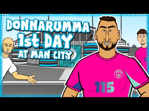 DONNARUMMA's 1st DAY AT MAN CITY🧤