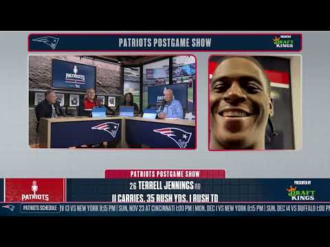 Terrell Jennings Joins Patriots Postgame Show After Scoring First NFL Touchdown | Patriots