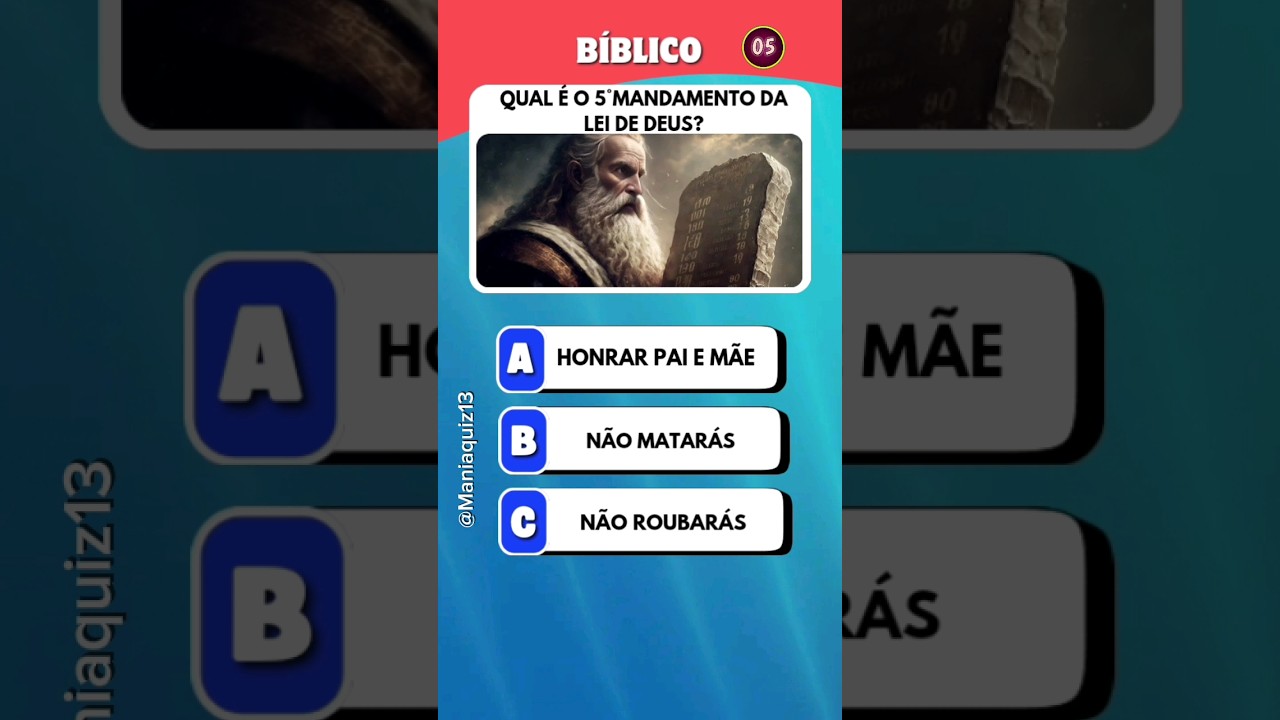 Quiz Bíblico. #quizbiblico #perguntasbíblicas