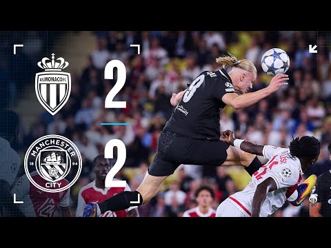 Monaco 2-2 Man City Champions League Highlights | Haaland (2), Teze, Dier Goals