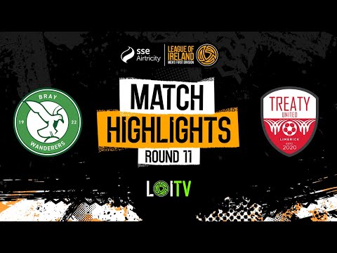 SSE Airtricity Men's First Division Round 11 | Bray Wanderers 2-1 Treaty United | Highlights
