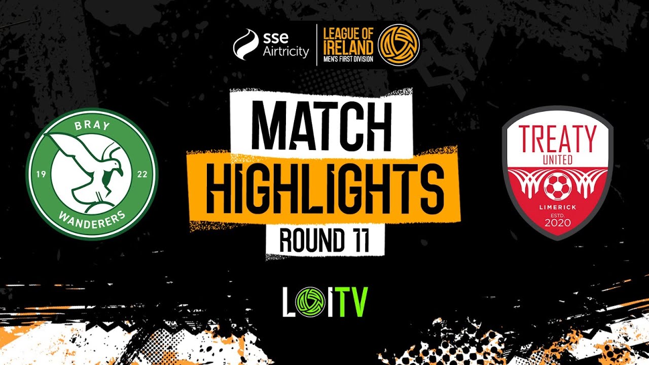 Bray Wanderers Clinch 2-1 Victory Over Treaty United | SSE Airtricity First Division Highlights
