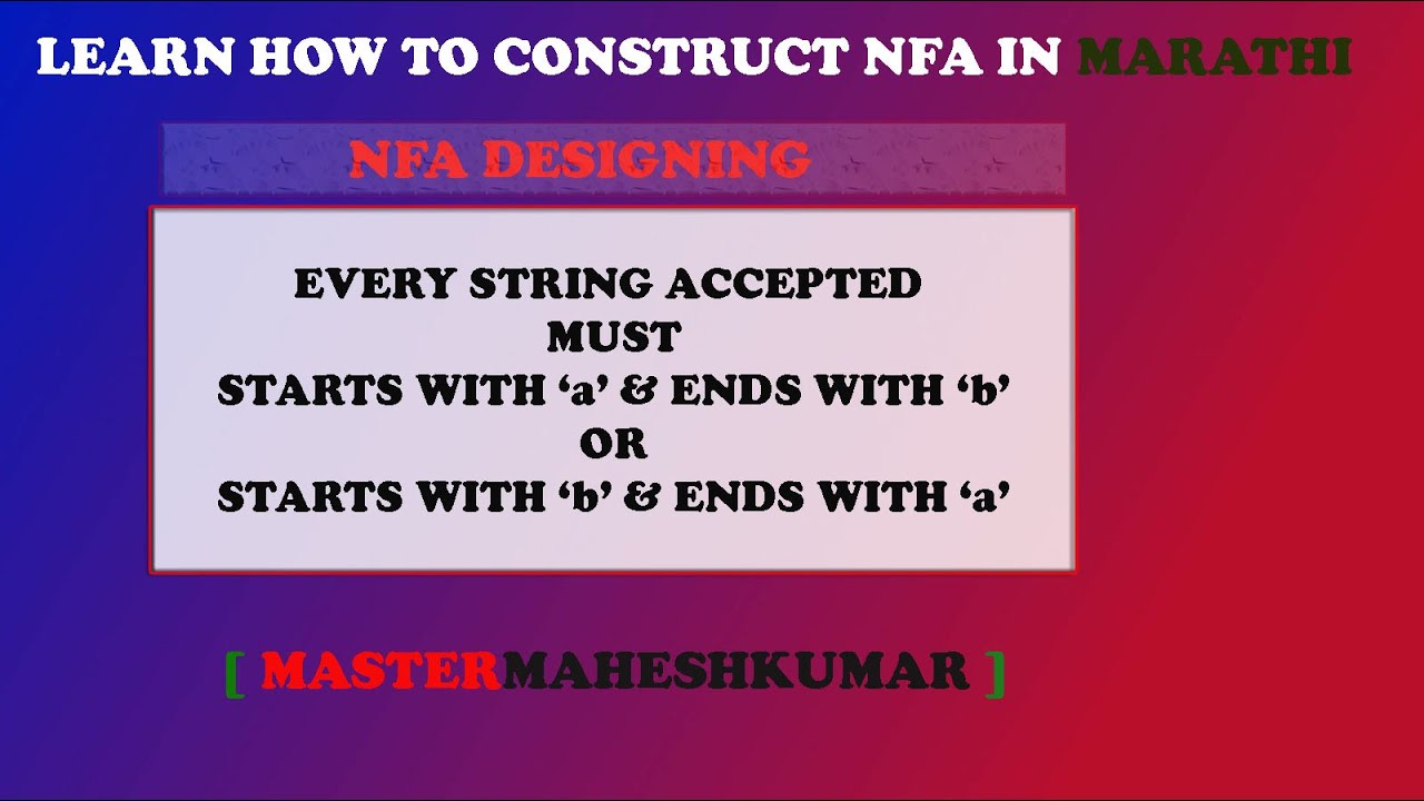 Learn How to Construct an NFA for Strings Starting and Ending with Different Characters π§