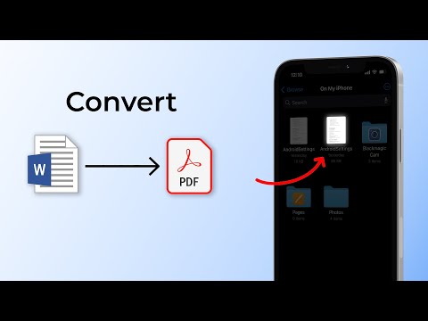 How to Convert Word Document to PDF on iPhone (iOS 18)?