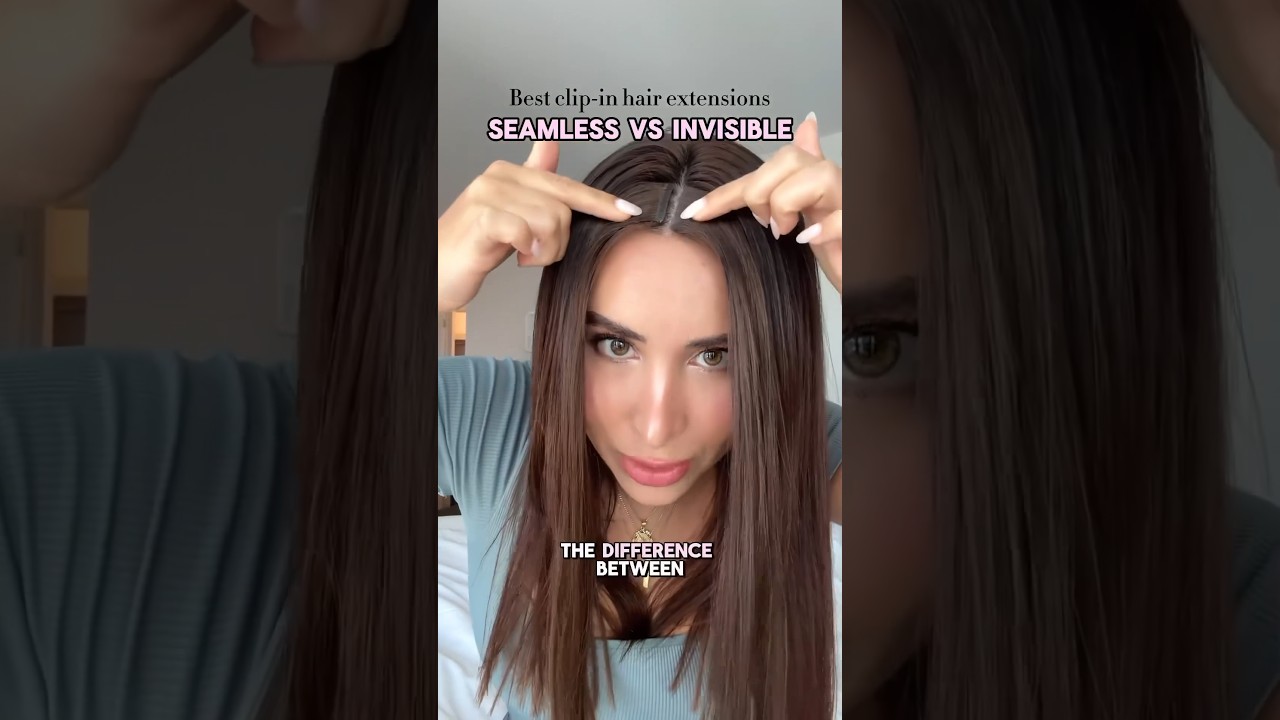 BEST clip in hair extensions ever | invisible clip ins from endaring hair #clipins #thinhair