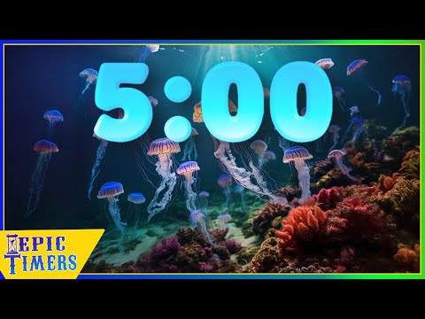 5 Minute Jellyfish Timer with music and an Ocean Surprise!