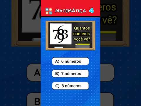 ✅ QUIZ DE MATEMÁTICA #matematica #matemática #matematika