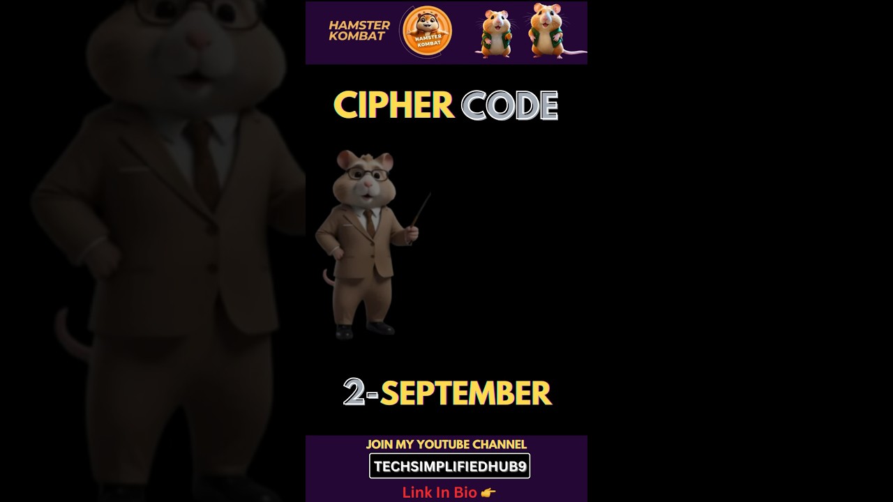 Unlock the Hamster Kombat Cipher Code Today 🐹 | Step-by-Step Guide
