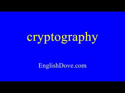 How to pronounce cryptography in American English