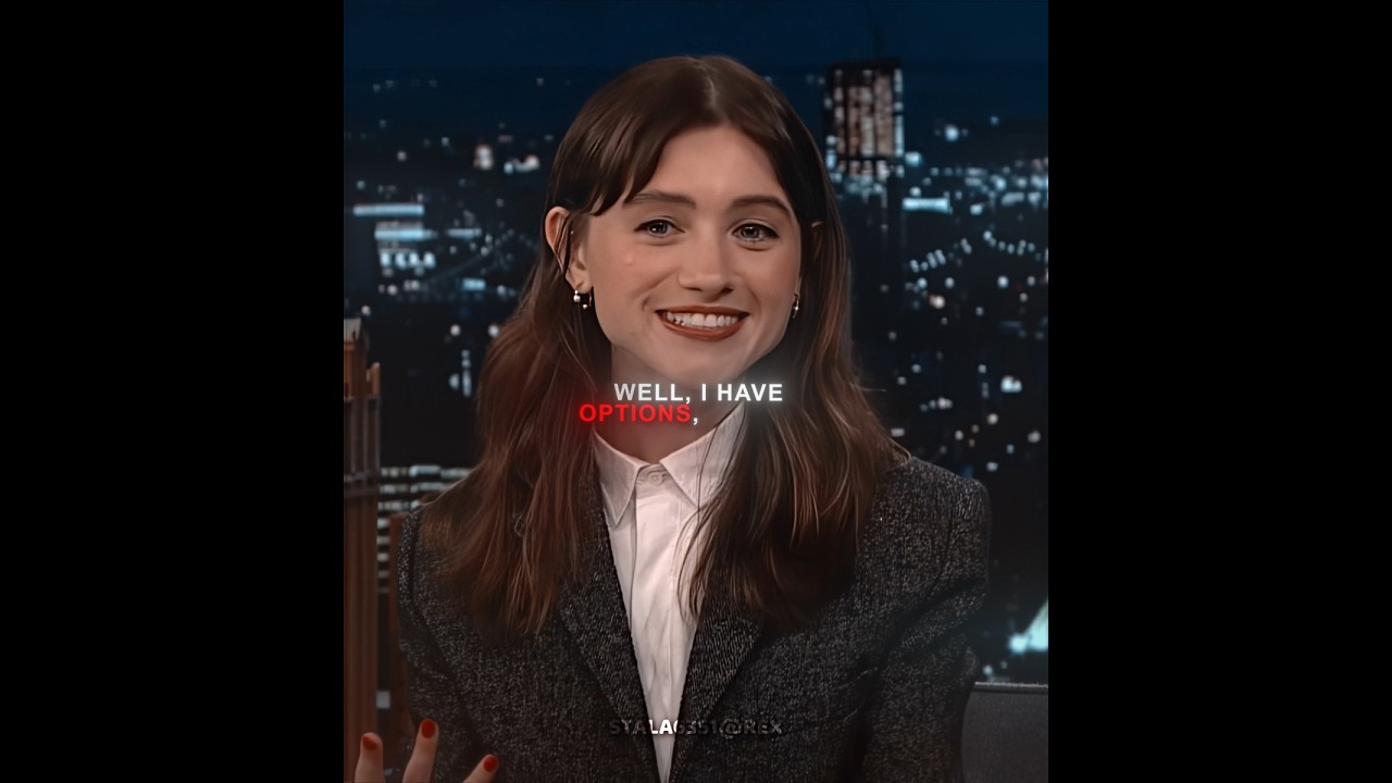 Natalia Dyer's Fun Moments on Jimmy Fallon Show 🎬