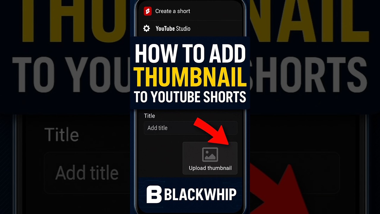 Add Thumbnails to YouTube Shorts ๐ธ