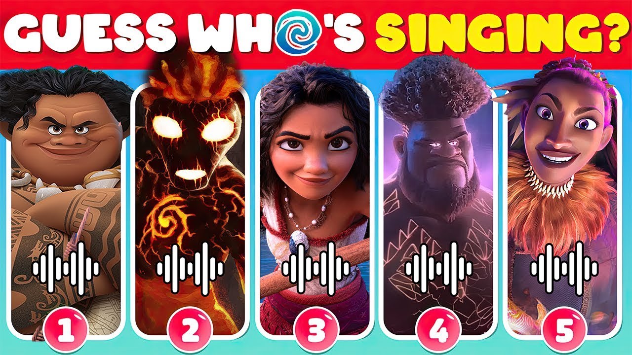 Guess Moana 2 Characters by Voice 🎶