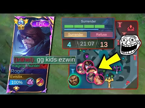 DON'T CELEBRATE TOO EARLY!! GLOBAL ROGER 1V5 IMPOSSIBLE EPIC COMEBACK | MLBB