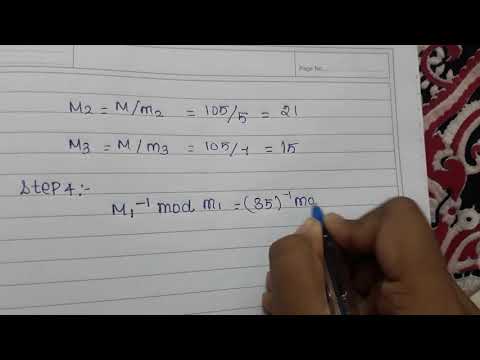 Chinese remainder problem in CNS in Tamil