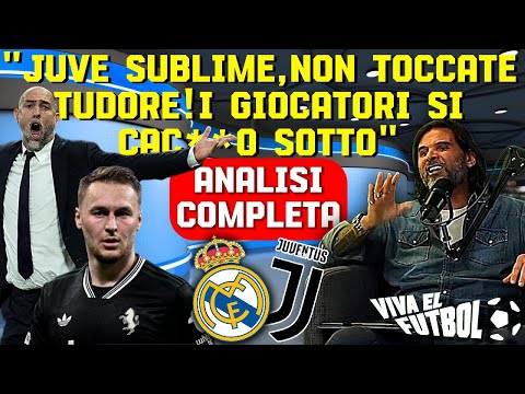 ADANI su REAL-JUVE 1 0:"SE CACCIANO TUDOR,LUI SE NE VA DA UOMO VOI DA INCOMPETENTI!" VivaElFutbol