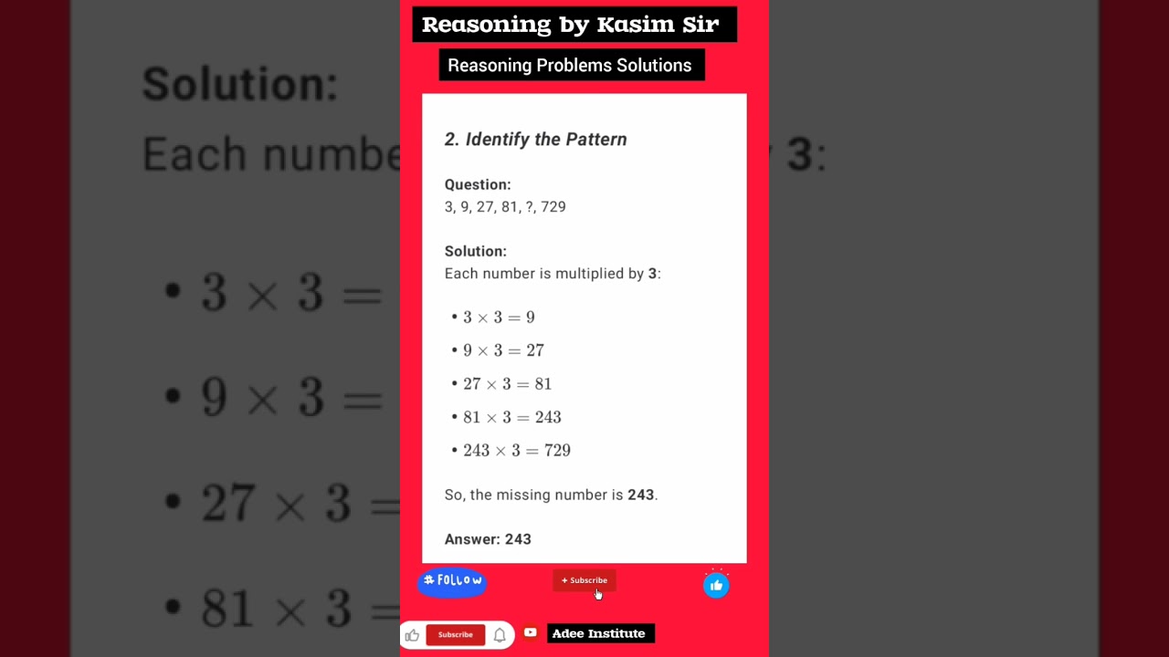 Kasim Sir's Incredible Number Series Tricks ✨