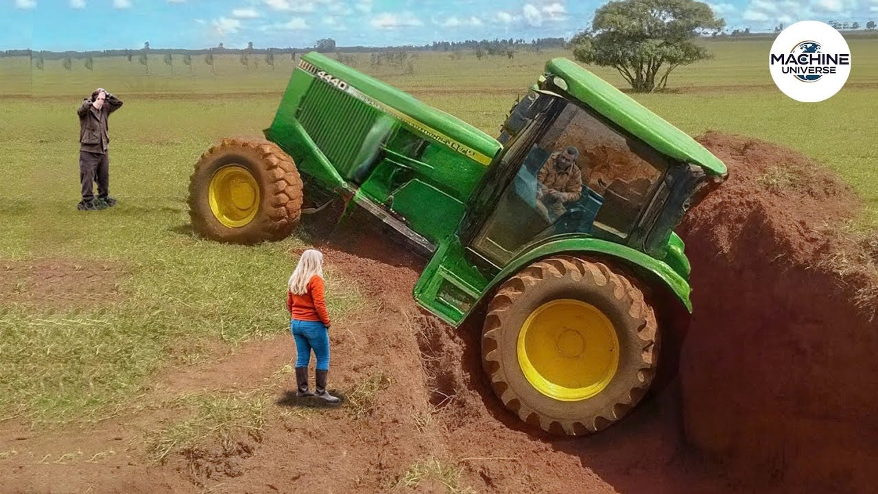 Epic Tractor Gets Stuck in Mud 💥 | Heavy Equipment Fails