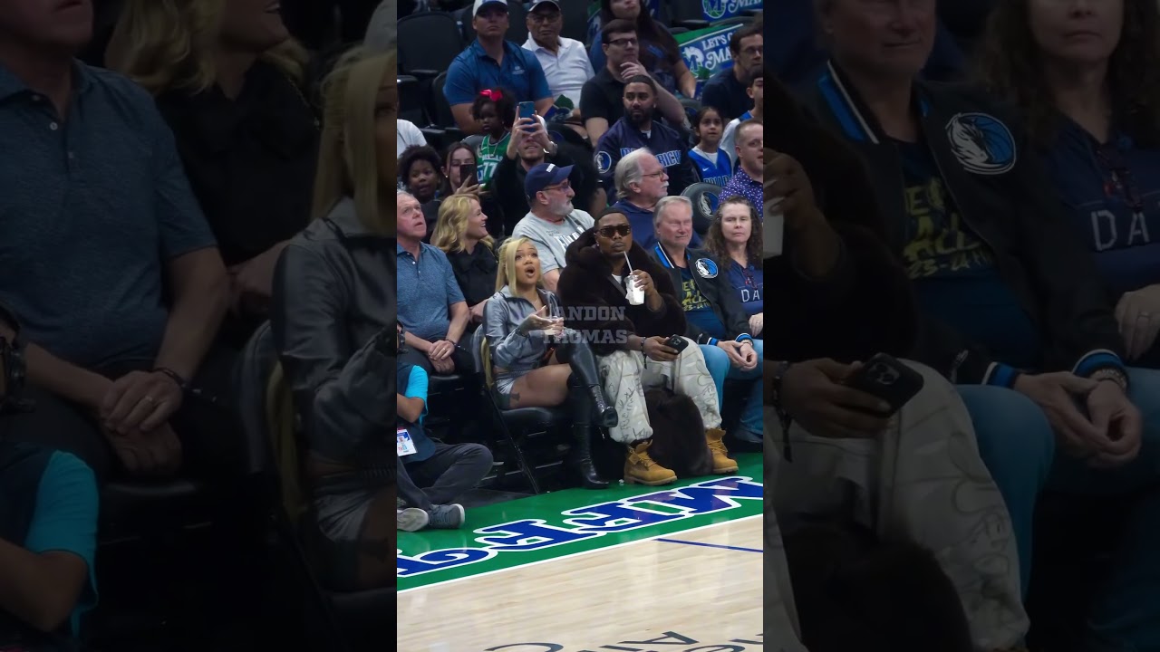 GloRilla Courtside at Mavs-Raptors Game π