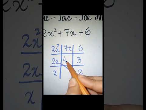 Factorize Algebraic Expressions | Tic Tac Toe Method | Factoring Trinomials | Factoring Quadratics
