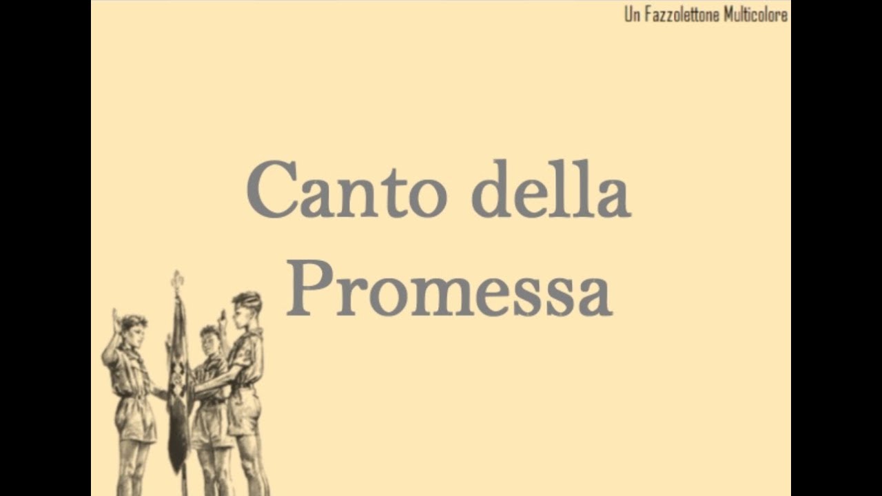 Canto della promessa scout con testo e accordi