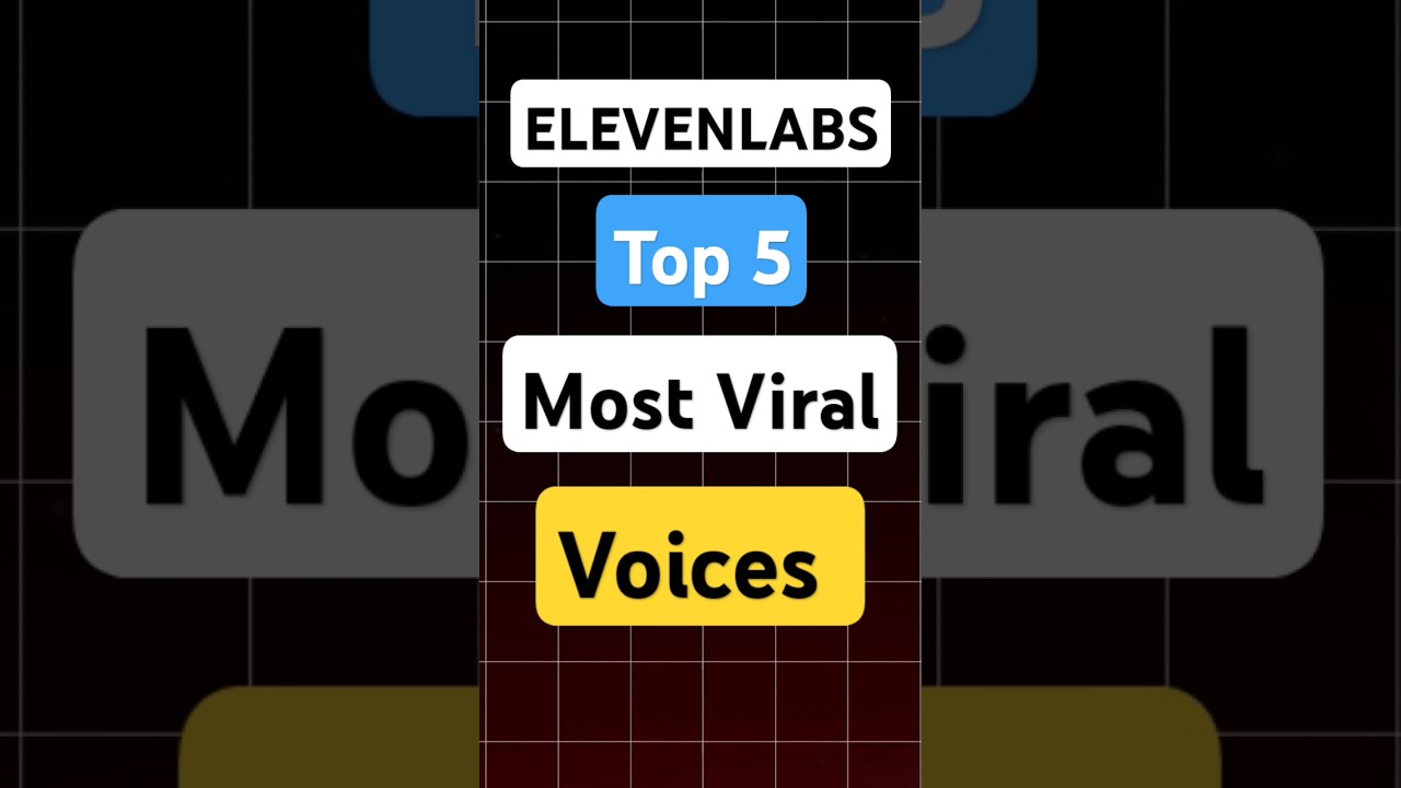Top 5 Viral Voices by Elevenlabs 🎙️