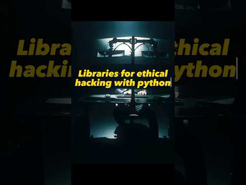 Top 5 libraries for ethical H@cking with python 🔥🔥🔥 #coding