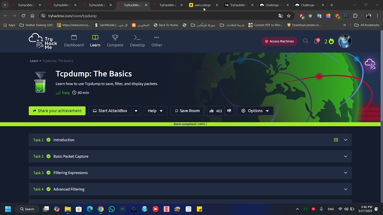 Tryhackme - Tcpdump The Basics - بالعربي