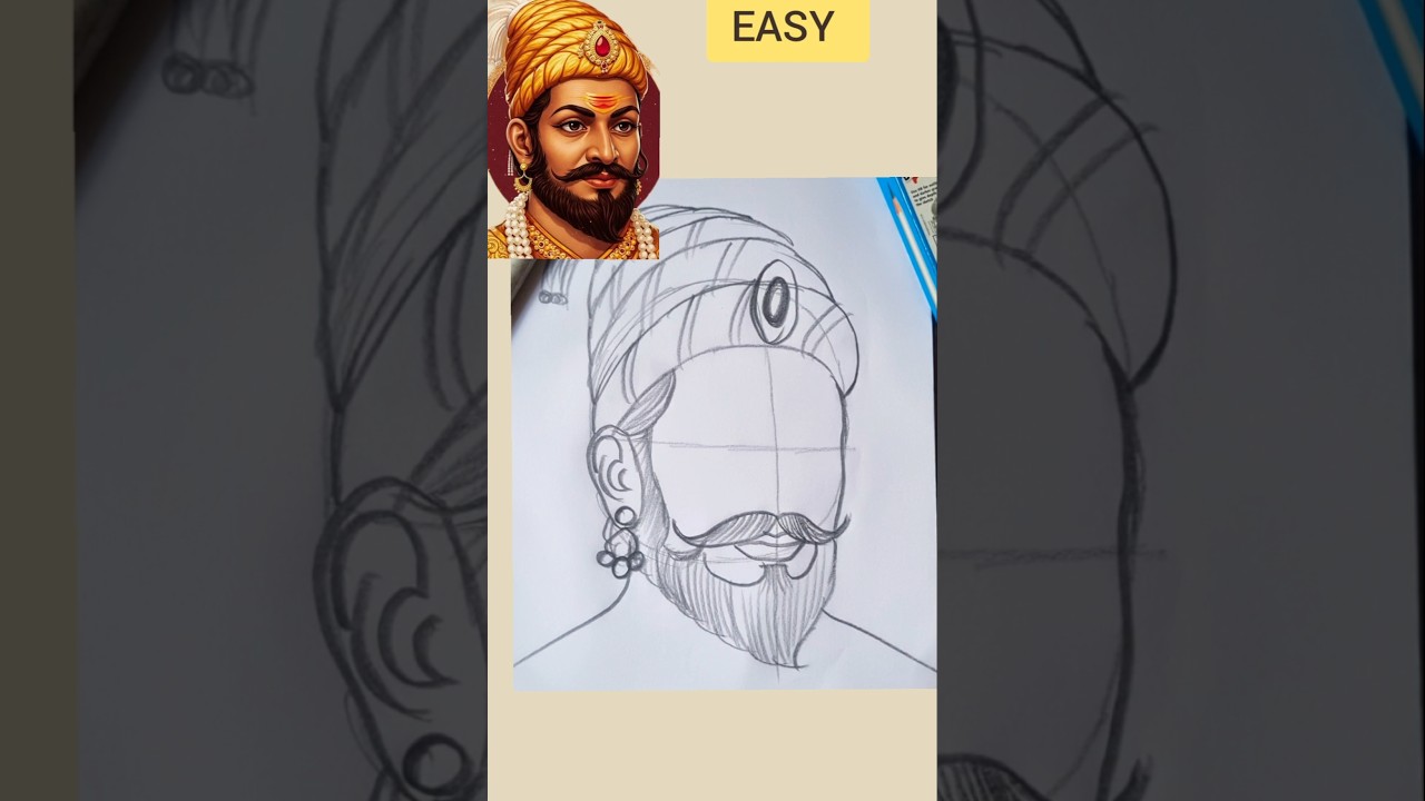 Stunning Chhatrapati Shivaji Maharaj Drawing 🖌️