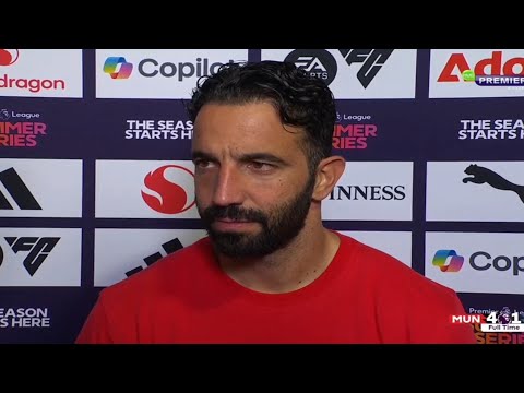 Ruben Amorim Post Match Interview || Manchester United vs Bournemouth 4-1 (Preseason Game)
