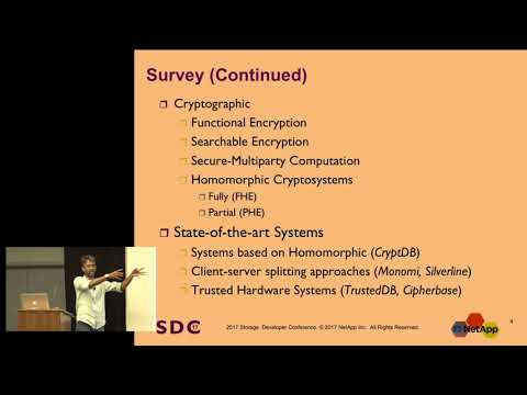 SDC 2017 - !Oxymoron: Encrypted (Database) Search - Srinivasan Narayanamurthy