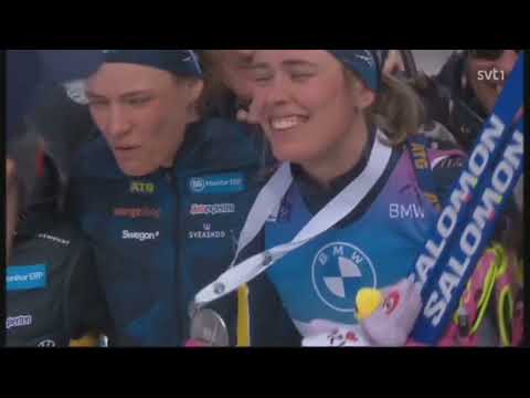 Skidskytte VM i Lenzerheide 2025 Sportspegeln 16 2 Elvira ├Цberg tog silver medalj, H├дcki Gross och