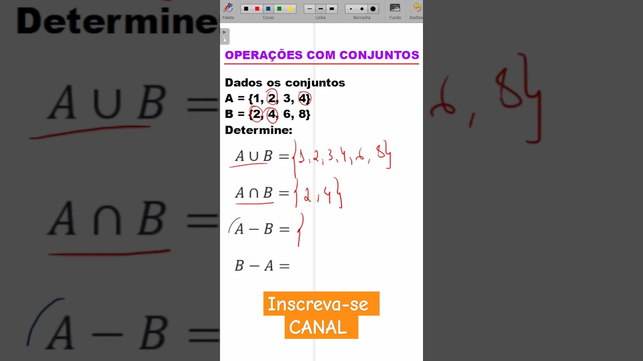 Operações com Conjuntos: Aprenda União, Interseção e Diferença com Dicas Fáceis! 📚