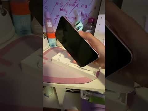 Unbox my first phone with me! 🎀💌 || #iPhone #preppy #pink #apple #fypシ #iphone15promax