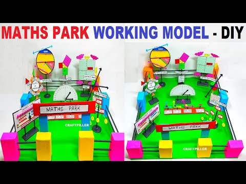 maths park working model - diy - maths tlm - maths project - simple and easy steps | craftpiller 3d
