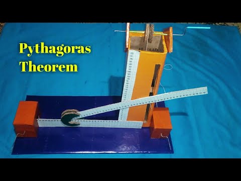 Pythagoras theorem working model || math project