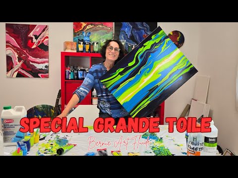 Peinture Pouring grand format : tout ce qu’il faut savoir avant de se lancer #acryliquepouring